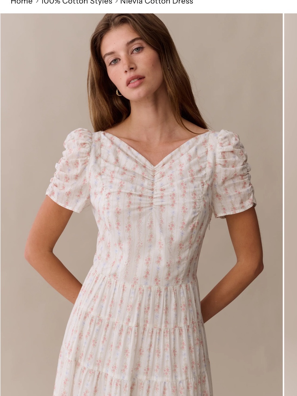 Aje Factory White Maxi Dress with Pink Floral Print - Picture 3 of 4